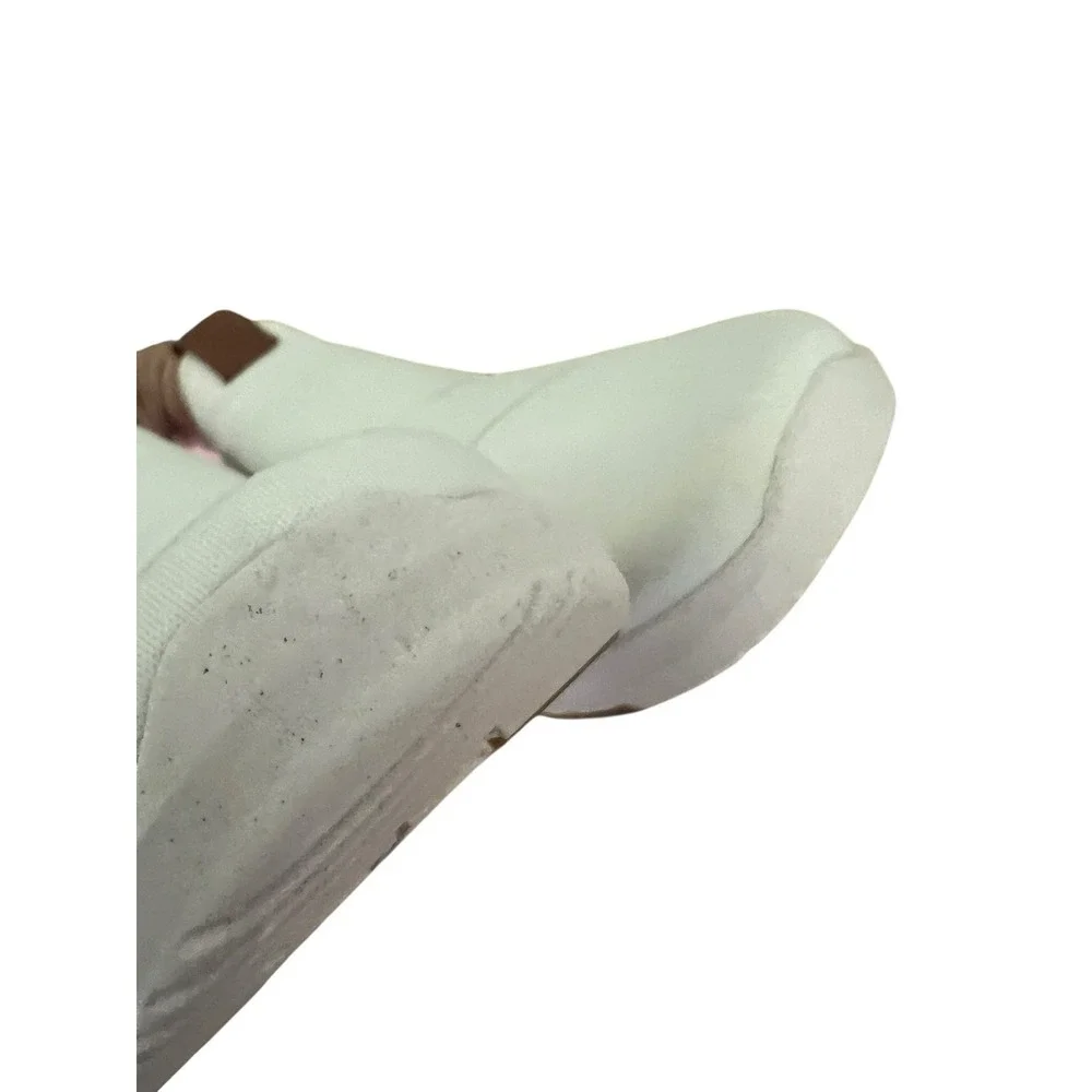 Dr. Scholl's Womens Hyped Up White White & Black‎ Snake Sneakers Slip On Size 9M